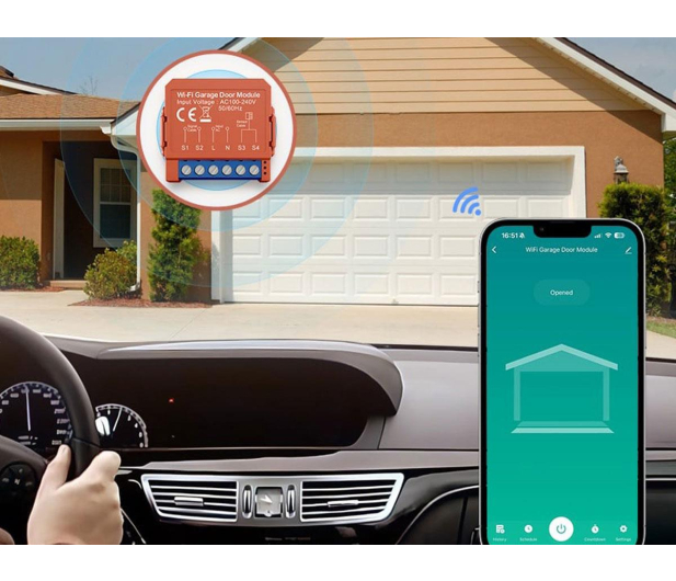 Avatto Inteligentny moduł bramy garażowej WIFI  GDS16 - 1510568 - zdjęcie 4